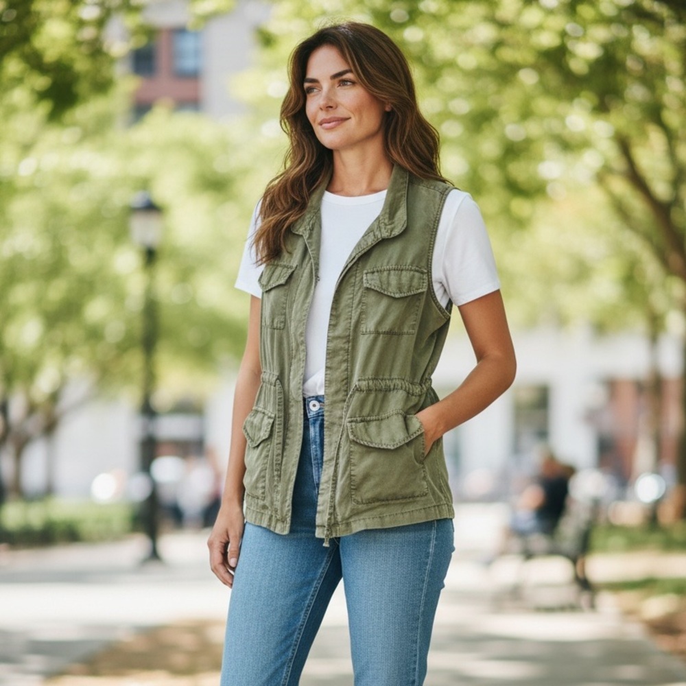 Mossimo Supply Co. Olive Green Tank Top